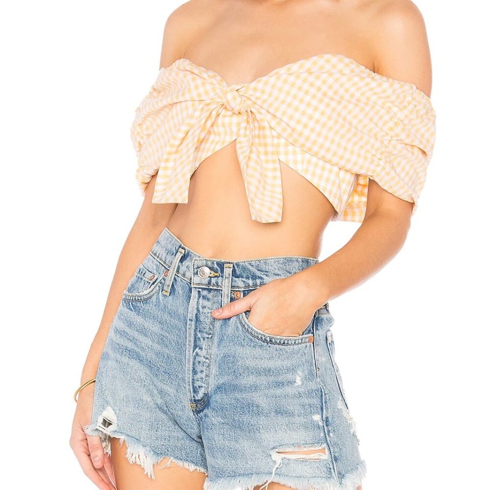 Privacy Please Yellow Westminster Festival Top Size M